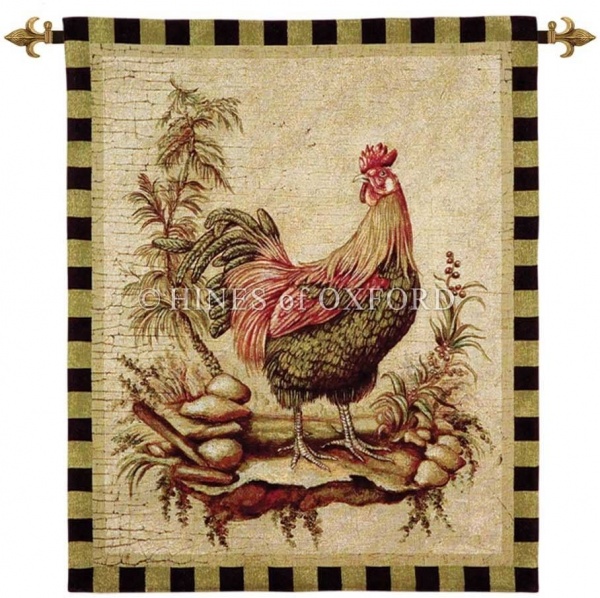 Cockerel I  - Fine Woven Tapestry Wallhanging