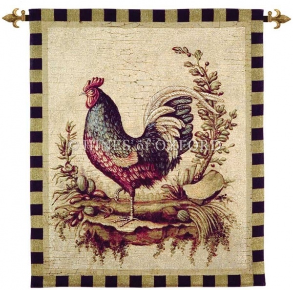 Cockerel II - Fine Woven Tapestry Wallhanging