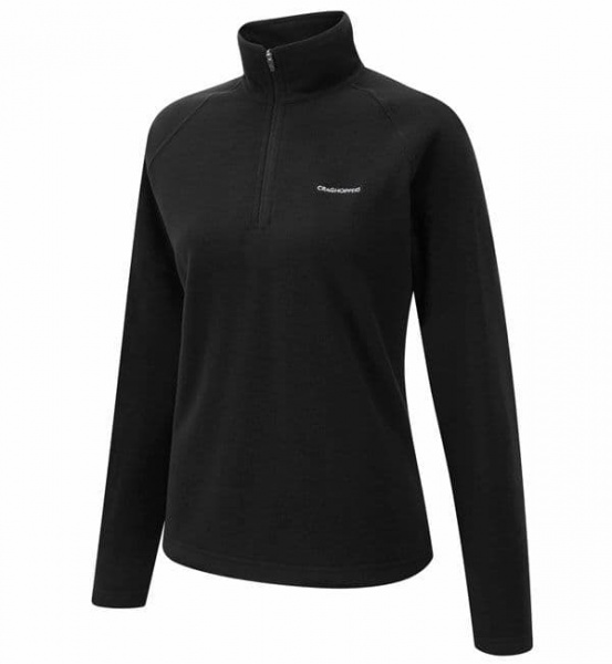 Craghoppers Black Basecamp Microfleece Half Zip