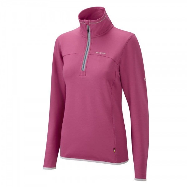 Craghoppers Deep Raspberry Ionic Half  Zip Fleece