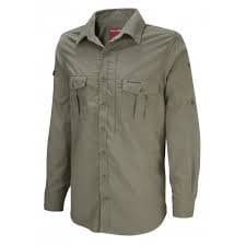 Craghoppers Khaki Nosilife Long Sleeved Shirt