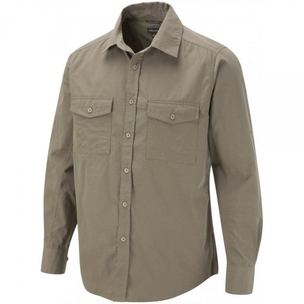 Craghoppers Pebble Kiwi Long Sleeved Shirt