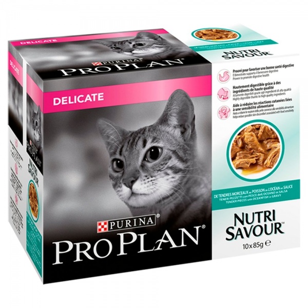 Pro Plan NutriSavour Delicate Cat Food 10 x 85g