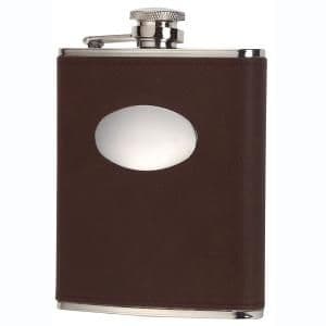 David Nickerson Leather Hip Flask