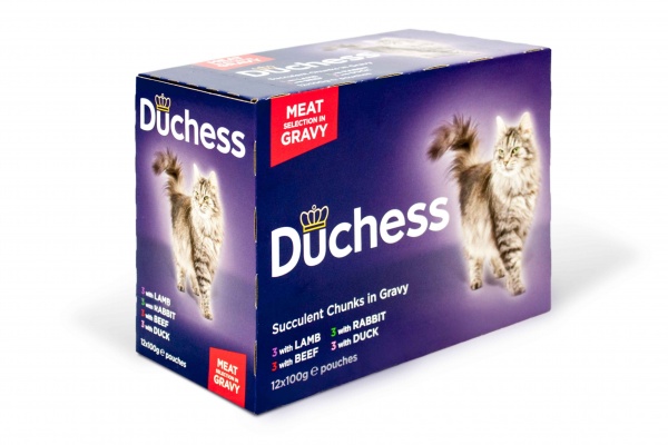 Duchess Meat Cat Food in Gravy Pouches 4 x 12 x 100g
