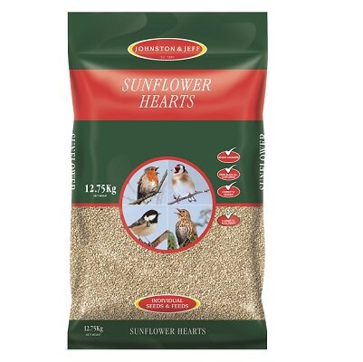 Johnston & Jeff Sunflower Hearts Bird Feed 12.75kg