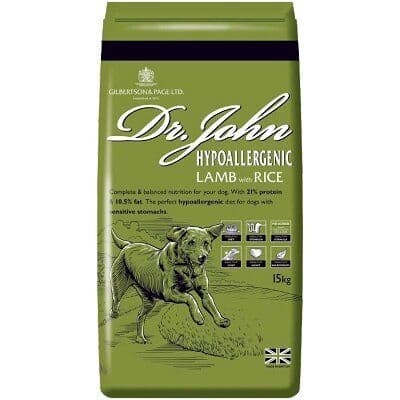 Dr Johns Hypoallergenic Dog Food Lamb with Rice 15kg