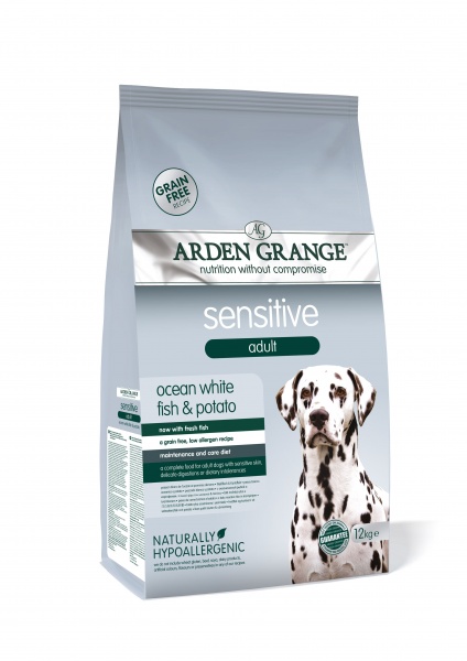 Arden Grange Adult Sensitive Ocean White Fish & Potato 12kg