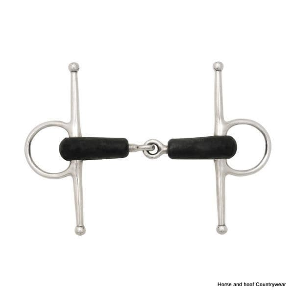 Elico Full Cheek Rubber Covered Snaffle Bit