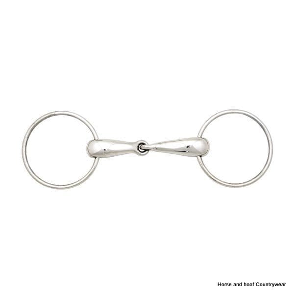 Elico Thick Hollow Mouth Snaffle Bit (Large Rings)