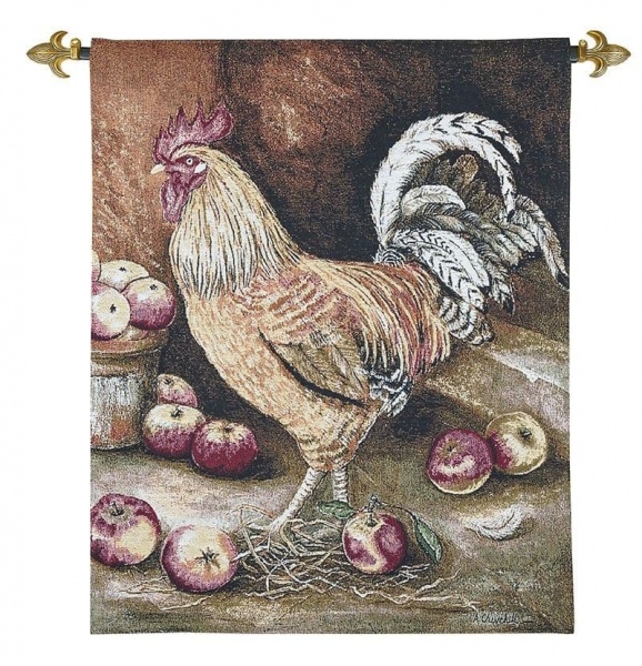 English Cockerel - Fine Woven Tapestry Wallhanging
