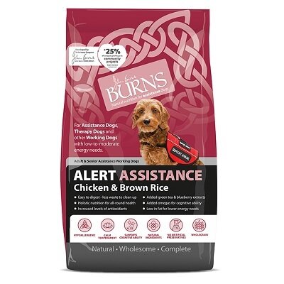 Burns Alert Assistance with Chicken & Brown Rice Dog Food 12kg