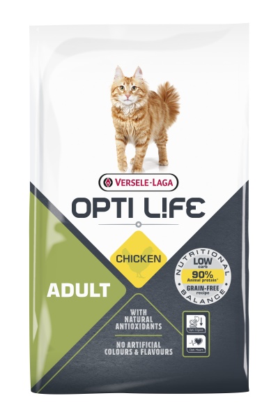 Versele Laga Opti Life Cat Adult Grain Free Chicken 7.5kg