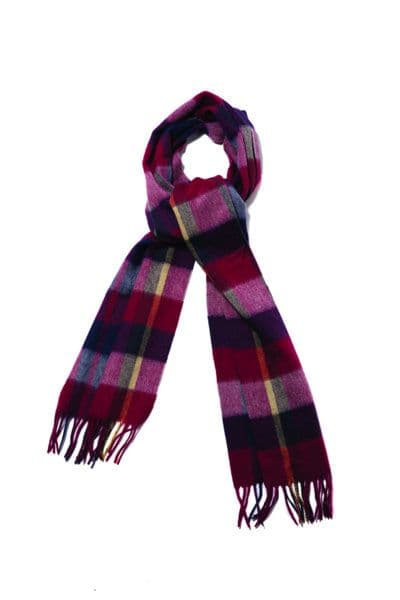 Failsworth 100% Lambswool Scarf - Red Multi