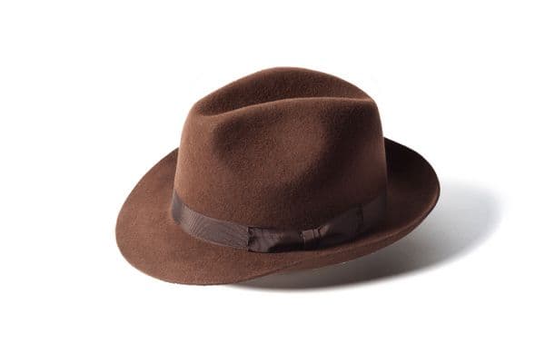 Failsworth Wool Felt Trilby Chester Hat - Brown