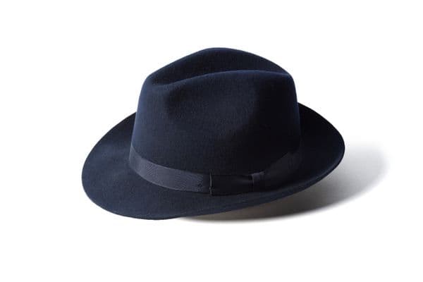 Failsworth Wool Felt Trilby Chester Hat - Navy
