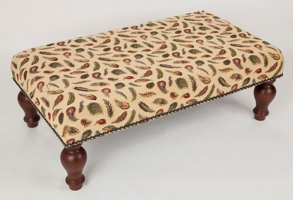 Feathers - Fine Woven Tapestry Stool