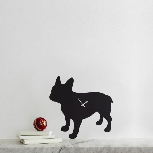 FRENCH BULLDOG CLOCK  WITH WAGGING TAIL