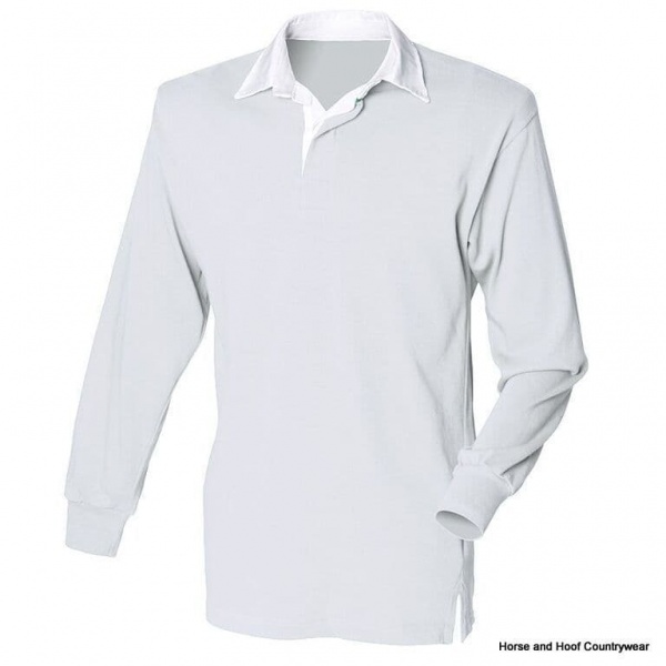 Front Row & Co Long Sleeve Plain Rugby Shirt