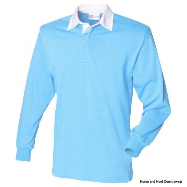 Front Row & Co Long Sleeve Plain Rugby Shirt