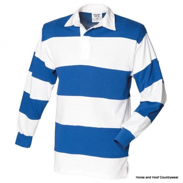 Front Row & Co Sewn Stripe Long Sleeve Rugby Shirt