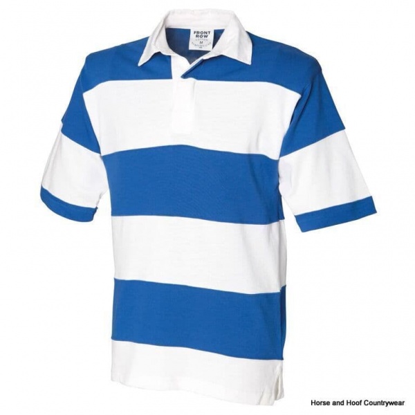 Front Row & Co Sewn Stripe Short Sleeve Rugby Shirt