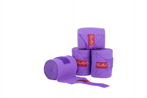 Gallop Elasticated Bandages - Purple