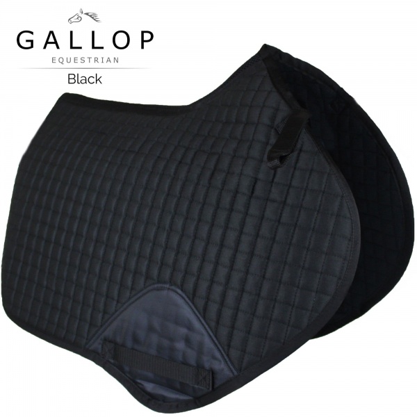 Gallop Prestige Close Contact/GP Quilted Saddle Pad - Black