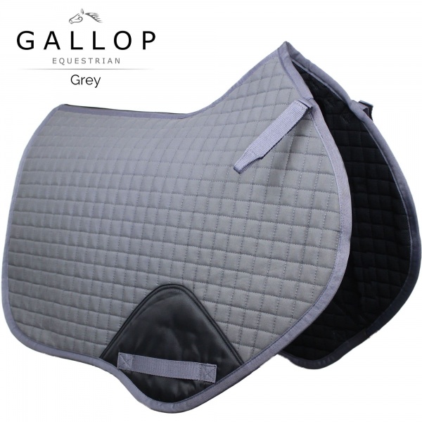 Gallop Prestige Close Contact/GP Quilted Saddle Pad - Grey