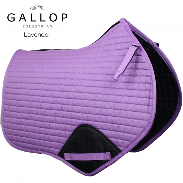 Gallop Prestige Close Contact/GP Quilted Saddle Pad - Lavender
