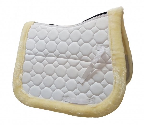 Gallop Prestige Fully Lined Saddle Pad - White