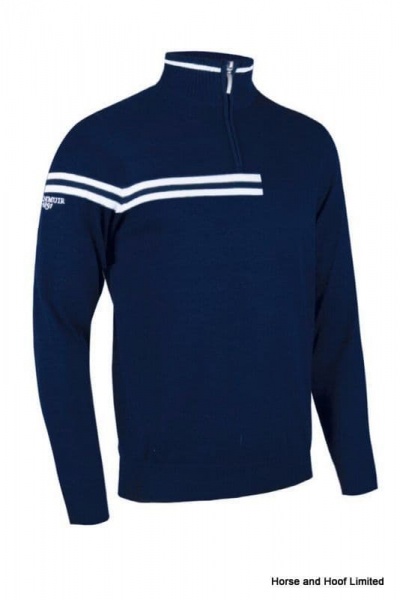 Glenmuir Zip Stripe Block Sweater