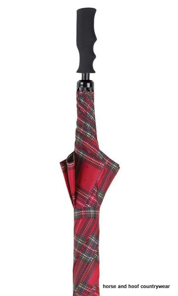 Golf Umbrella - Red Tartan