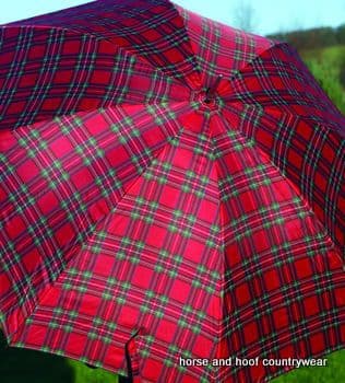 Golf Umbrella - Red Tartan