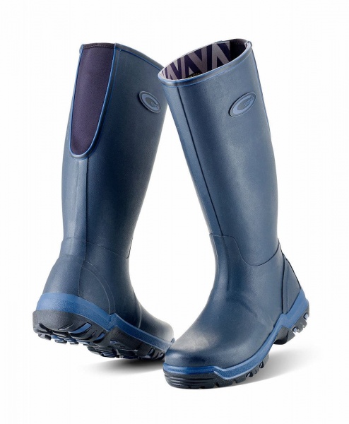 Grubs Rainline Wellington Boots - Navy