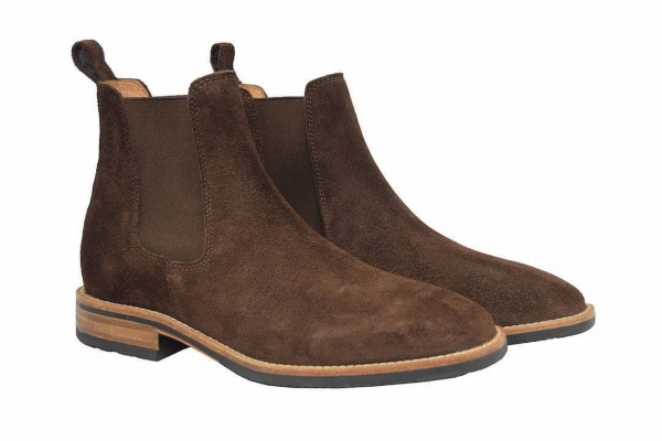 Grubs Tatton Suede Chelsea Boot - Brown