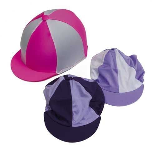 Harlequin Lycra Hat Covers-Quartered Colours