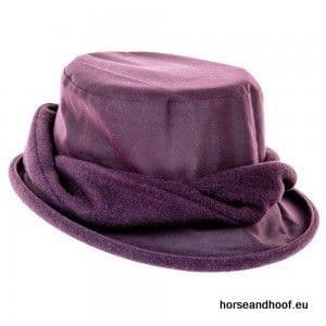 Heather Hats Adrienne Ladies Waxed Hat - Burgundy
