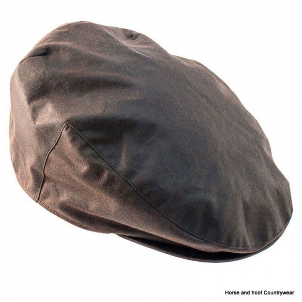 Heather Hats Buchanan Wax Flat Cap - Brown/Orange