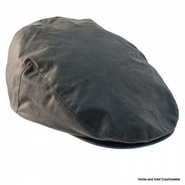 Heather Hats Buchanan Wax Flat Cap - Olive/Yellow