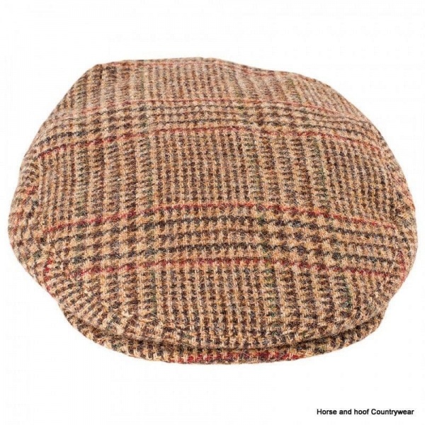 Heather Hats Chapman Shetland Tweed Cap - Brown Check