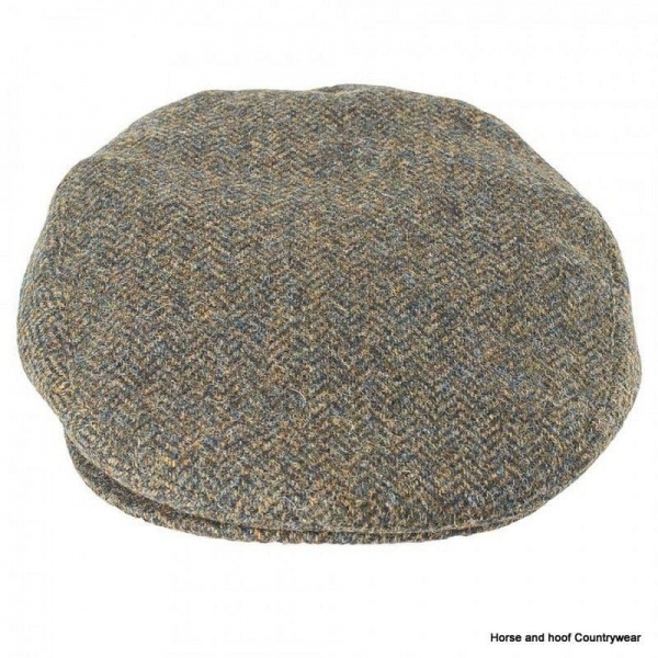 Heather Hats Chapman Shetland Tweed Cap - Green HB