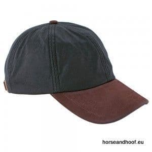 Heather Hats Hamilton Wax Leather Peak Baseball Cap - Black
