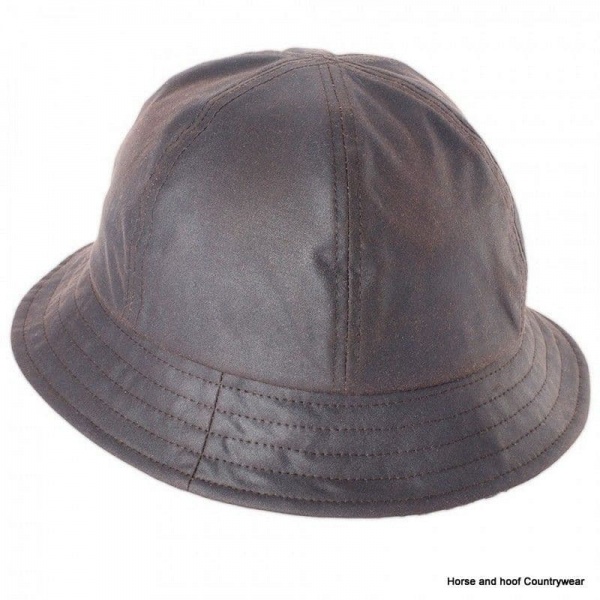 Heather Hats Hazel Ladies Wax Cloche Hat - Brown