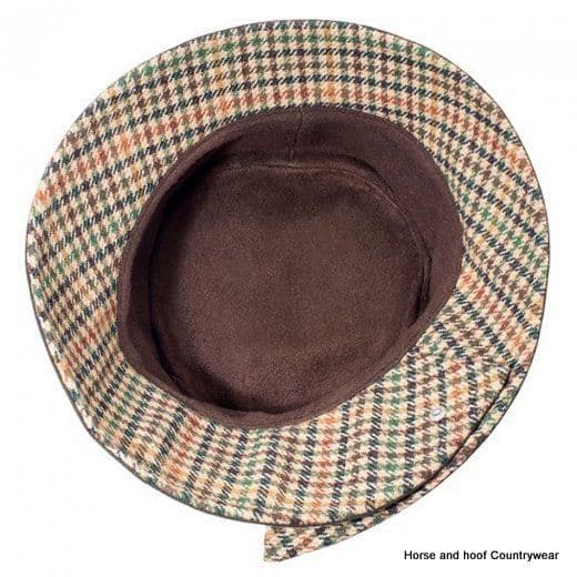 Heather Hats Isobel Ladies Ruched Wax Hat - Brown
