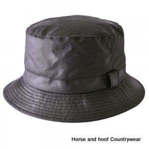 Heather Hats Johnston wax Bush Hat - Black/Red