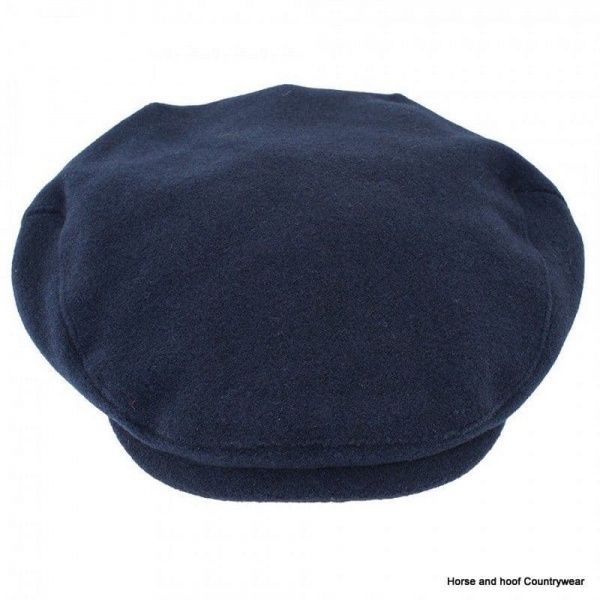 Heather Hats Joseph 'Melton' Polywool Flat Cap - Navy