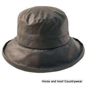 Heather Hats Violet Ladies Wax Downbrim Hat - Olive