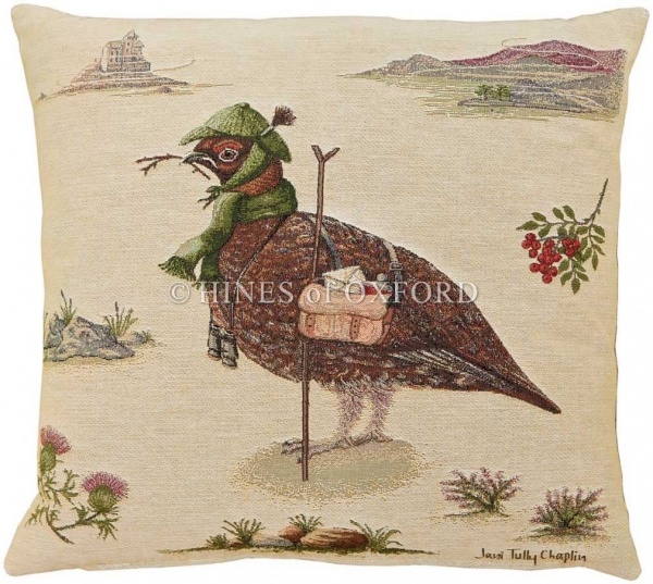 Henry Grouse the Stalker - Fine Tapestry Cushion