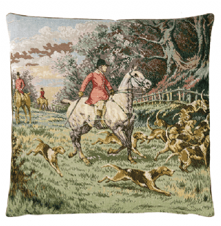 Horse and Hounds - Fine Tapestry Cushion